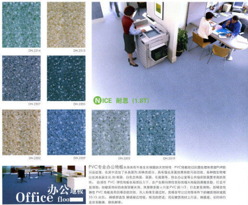 Esteras del piso del PVC de la protección del medio ambiente ISO9001 para el hogar, negocio