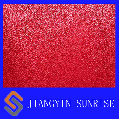 Tela roja del cuero artificial de los muebles de encargo para las cubiertas protectoras del sofá
