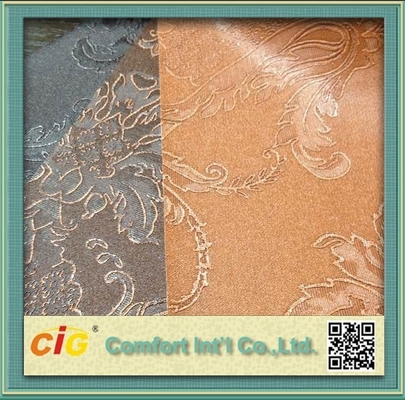 Tela de tapicería del cuero artificial/de la imitación de cuero del PVC de la resistencia sucia 1.0m m para el asiento de carro