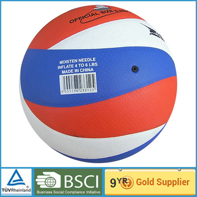 Voleibol de cuero sintético de impresión de encargo 5#/voleibol de la PU de playa oficial