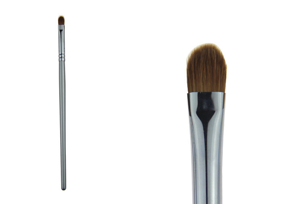Pequeño cepillo sintético de plata del lápiz corrector del maquillaje del pelo/cepillo de la fundación del polvo