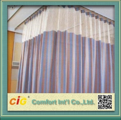 Tela de la cortina del uso del hospital del cubículo del poliéster/material modernos del paño de la cortina para la tapicería