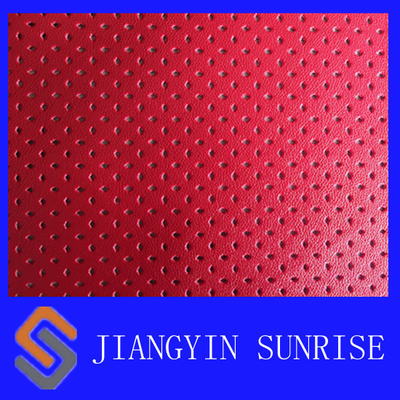 No- se descolora el cuero sintético auto de la PU de la resistencia de abrasión del cuero de la tapicería para la materia textil casera
