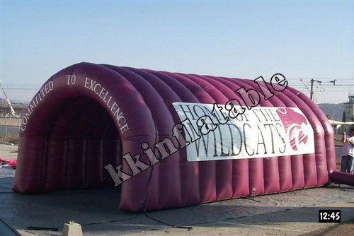 Túnel inflable divertido al aire libre de la forma de la bóveda que juega hecho de nilón o del PVC