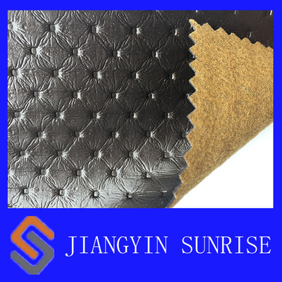Rasgón - cuero artificial del PVC de Seat del sofá resistente con el fondo de cepillado de la tela