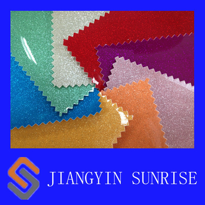 Cuero sintético hecho punto colorido del PVC, tela del cuero repujado del equipaje