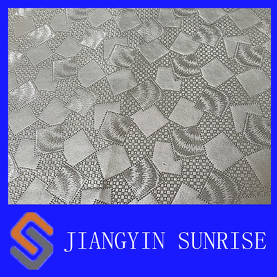 Cuero artificial tejido resistente del PVC del moho con el fondo de la tela cruzada