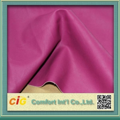 tela de cuero sintética del poliuretano de 0.4m m - de 0.7m m para la ropa