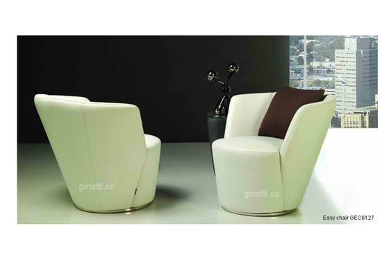Solas sillas tapizadas modernas de Seat, muebles de cuero de la silla de la tapicería