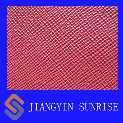 Anti - el bolso hecho punto/tejido colorido del moho acolchó la tela de la imitación de cuero