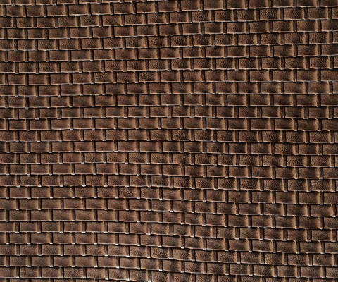 Tela de la imitación de cuero del efecto estéreo para los bolsos/el grado 3 - 4 de la firmeza de color de la tapicería