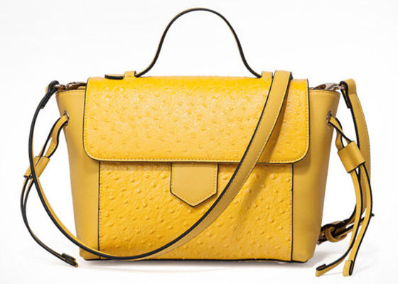 Bolso de lazo del siluro de los bolsos de las señoras de la moda del modelo de la avestruz, bolsos de cuero grandes