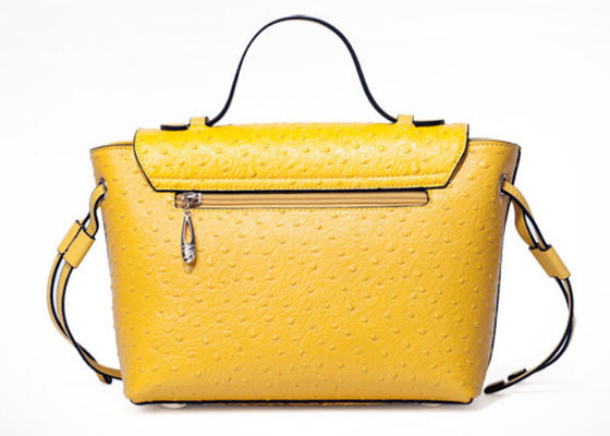 Bolso de lazo del siluro de los bolsos de las señoras de la moda del modelo de la avestruz, bolsos de cuero grandes