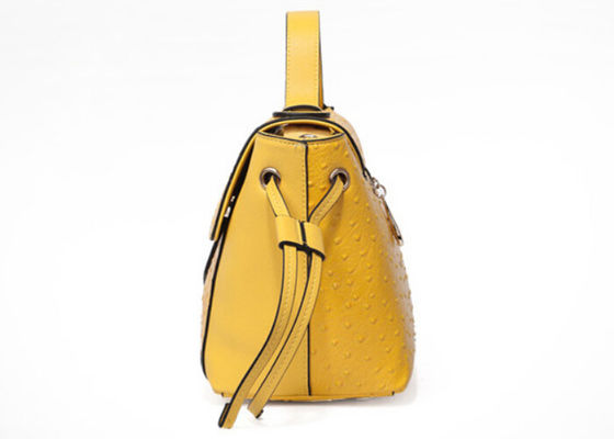 Bolso de lazo del siluro de los bolsos de las señoras de la moda del modelo de la avestruz, bolsos de cuero grandes