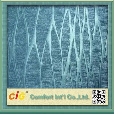 El cuero sintético del PVC del alto grado, brillo del PVC cubre la materia textil con cuero casera