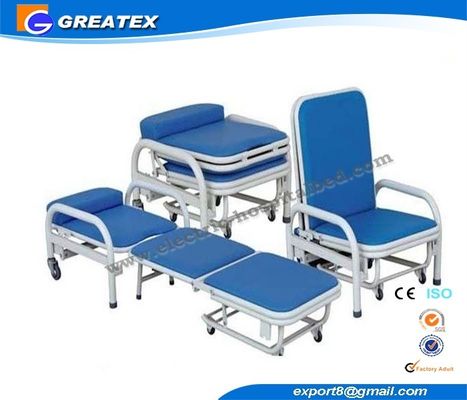Silla plegable de la extracción de la transfusión/de la sangre del hospital de Accompanier de dos funciones
