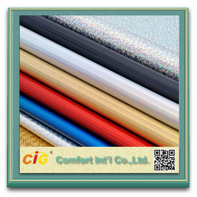Multicolor casero de cuero sintético del material de la tela de la decoración de la pared de la PU del papel pintado suave del brillo