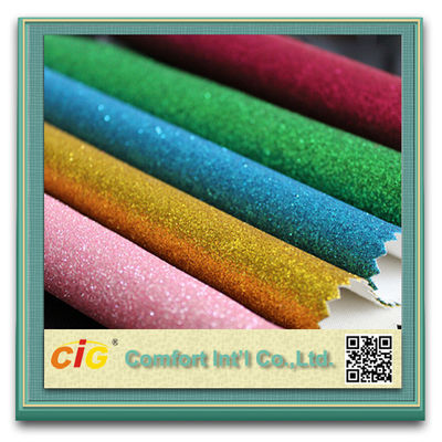 Multicolor casero de cuero sintético del material de la tela de la decoración de la pared de la PU del papel pintado suave del brillo
