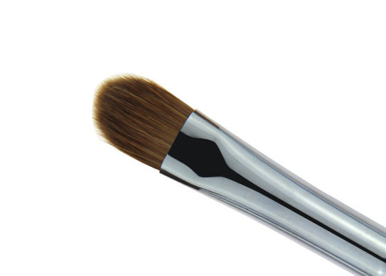 Pequeño cepillo sintético de plata del lápiz corrector del maquillaje del pelo/cepillo de la fundación del polvo