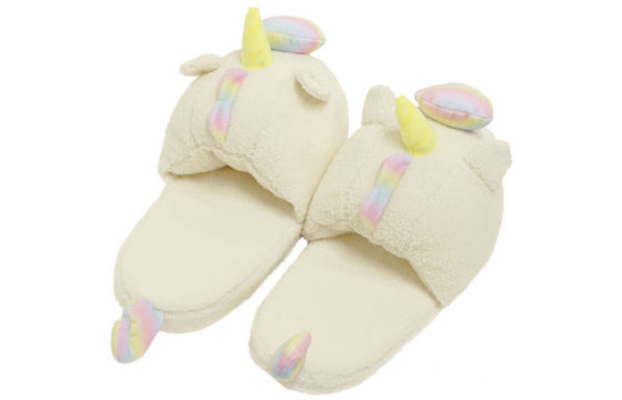 Das Einhorn - deslizadores de la felpa del hogar del invierno del pantoffeln del weiche para las señoras de las muchachas