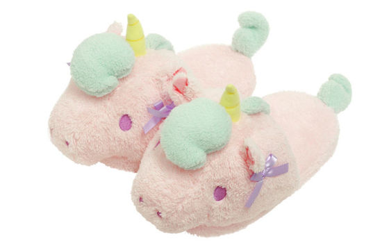 Das Einhorn - deslizadores de la felpa del hogar del invierno del pantoffeln del weiche para las señoras de las muchachas