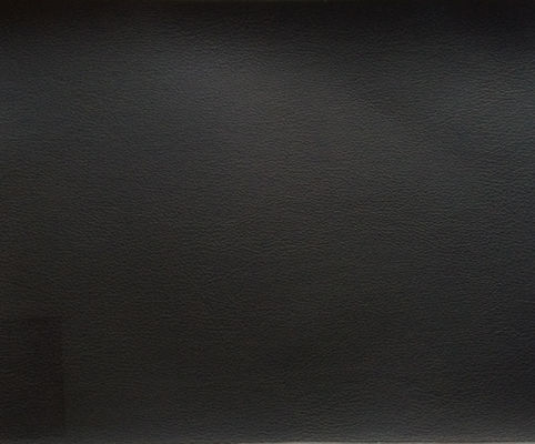 Tela de tapicería auto de la textura 135 de la imitación de cuero de papel del negro para Funiture